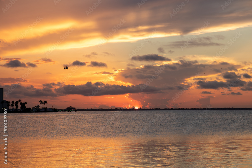 Beautiful sunset on Florida's Space Coast