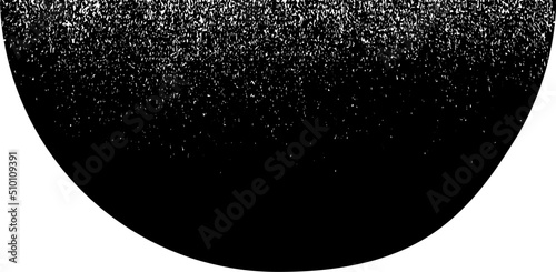 Distorted geometric shape . Minimal art design . Noise destroyed logo . Trendy grainy shapes . Graph print texture .Spray effect .Grunge texture . Distressed element .vector