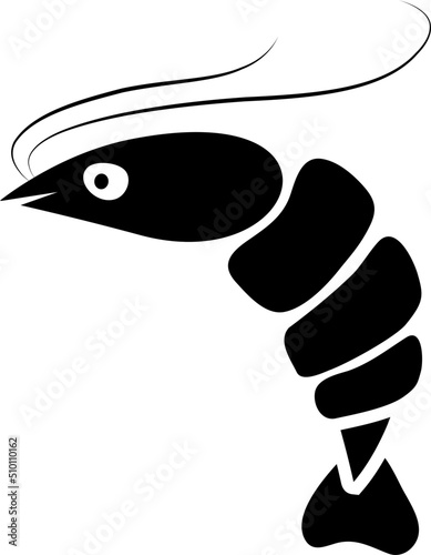 Black Shrimp lIllustration