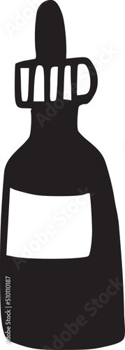 Drops Bottle Doodle Illustration