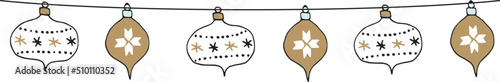 Christmas Balls Garland Frame