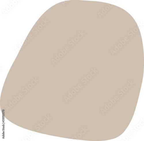 Beige Organic Shape 1 Element