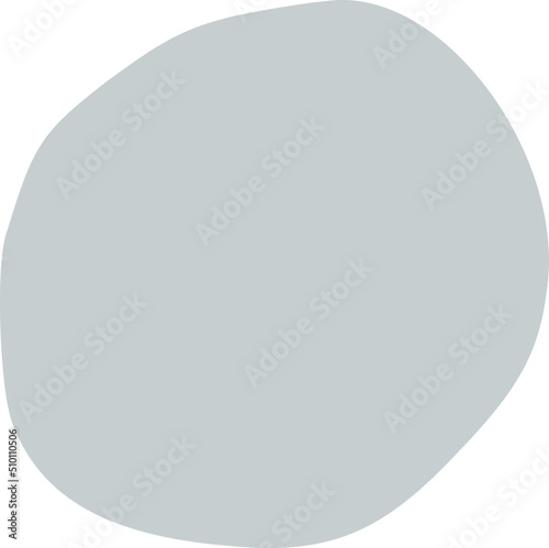 Pale Blue Circle Shape 2 Element