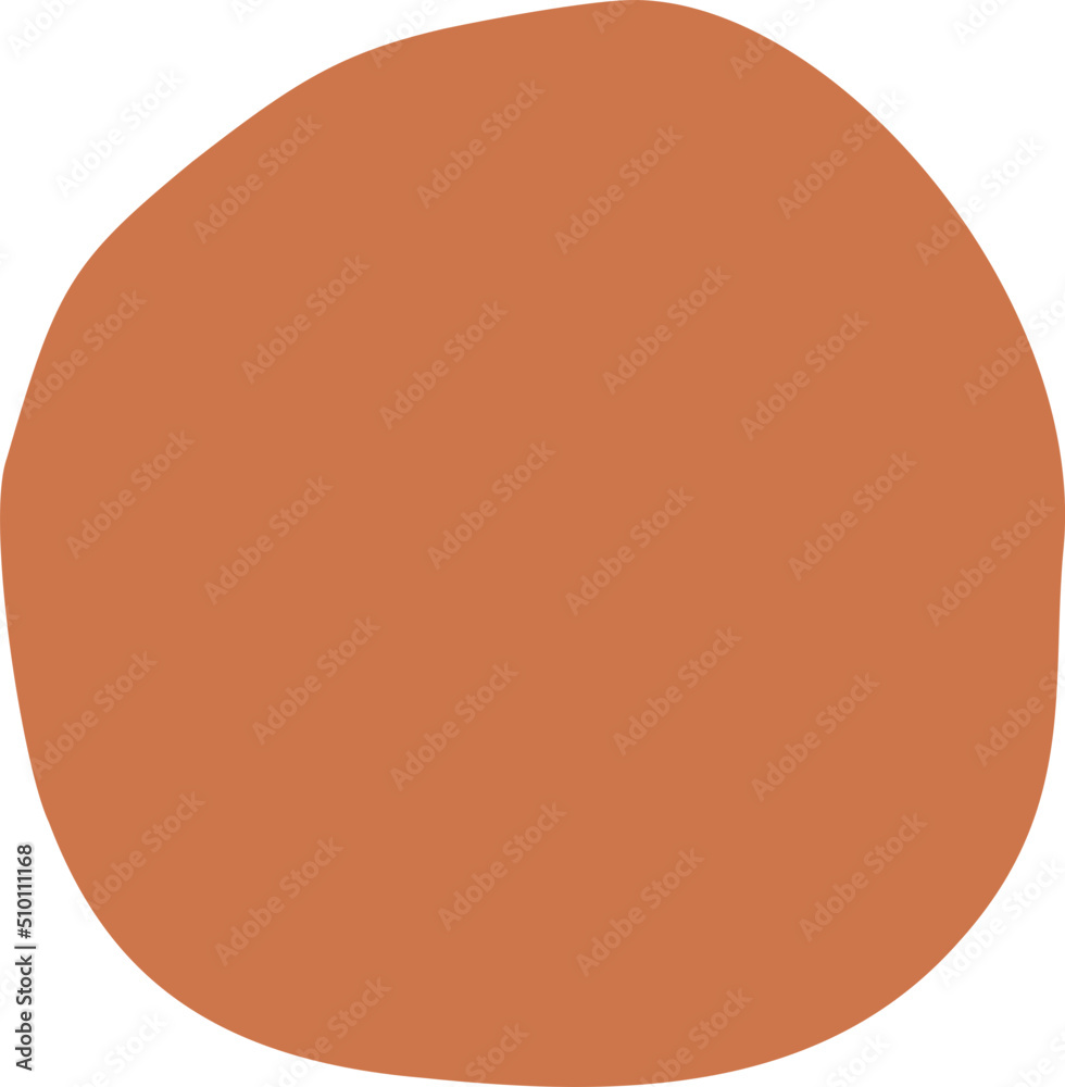 Orange Circle Shape Element
