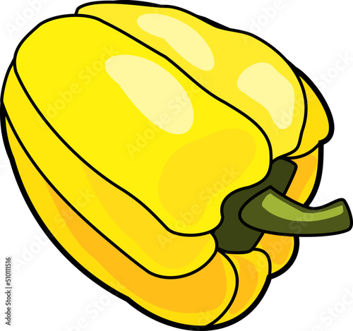 Yellow Pepper Illustration