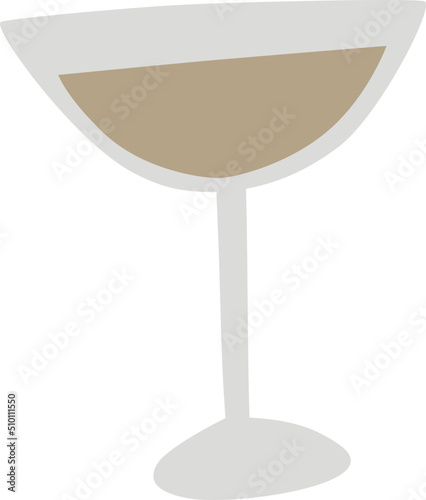 White Wine Cocktail Drink Illustration