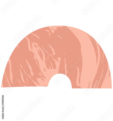 Abstract shape element with stone texture