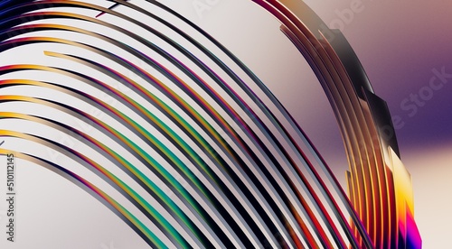 Fotografie 3D render abstract background