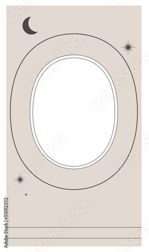 Modern stories template with photo frame
