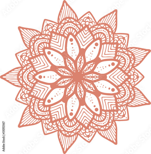Set of hand drawn colorful mandalas