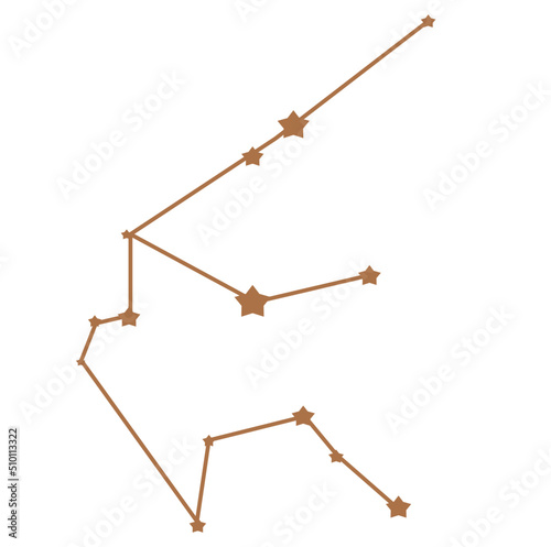 Sky constellation aquarius element © miobuono