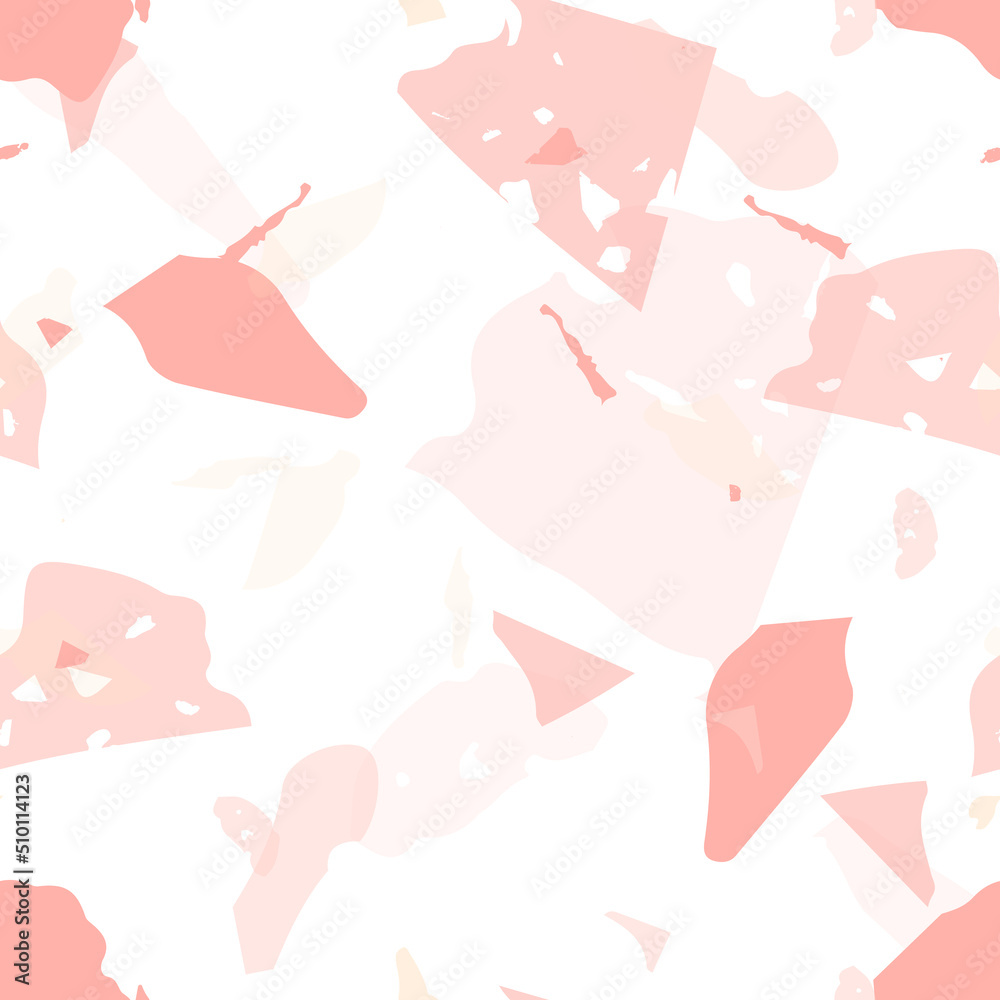 Terrazzo seamless pattern. Pastel  venetian