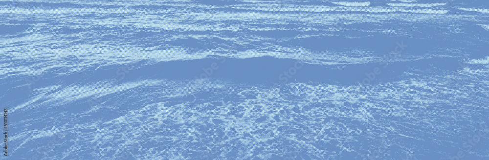 Obraz premium half tone blue ocean texture