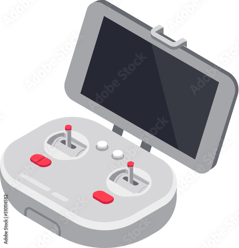 Drone control panel with smartphone