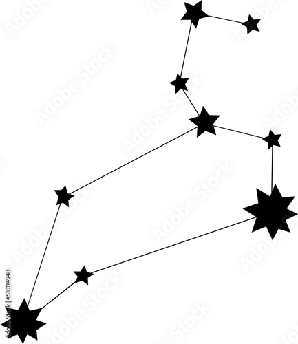 Leo zodiac constellation