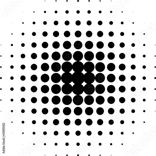 Halftone effect abstract dotted circles