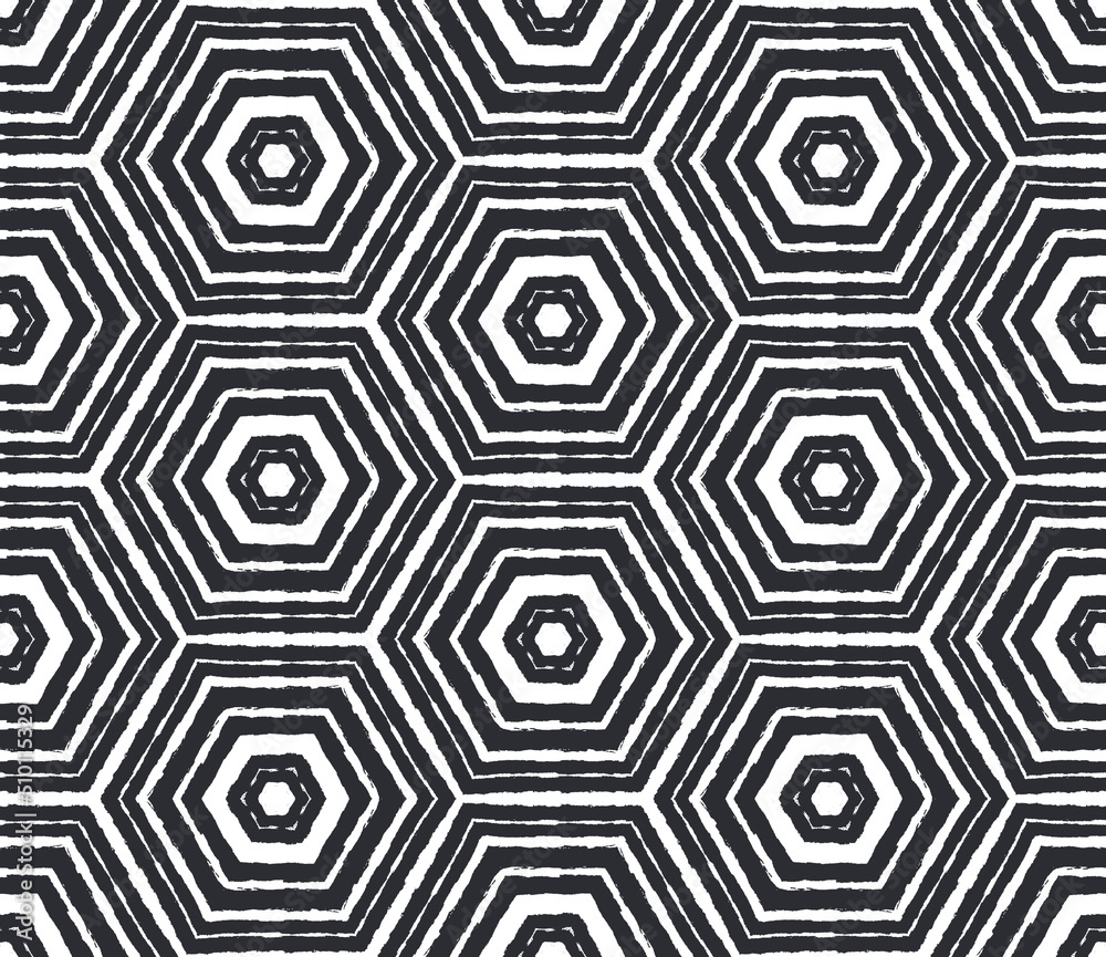 Medallion seamless pattern. Black symmetrical Medallion seamless pattern. Black symmetrical