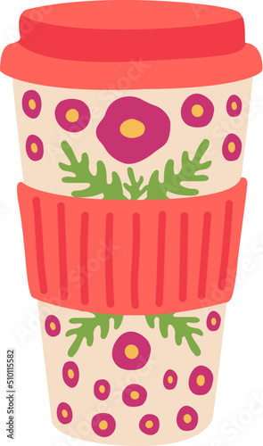 Paper takeaway coffee cup
