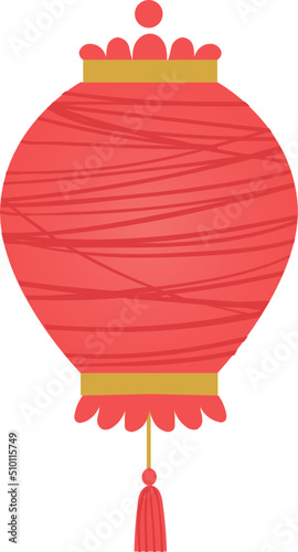 Red paper glowing lantern