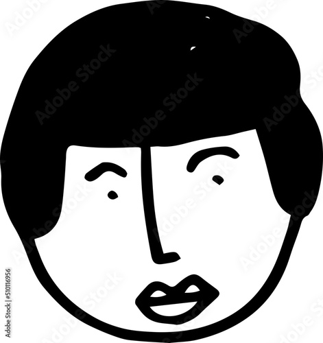 Cute People Head Illustrations