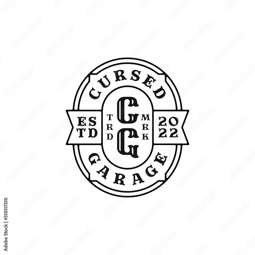 Obraz premium Vintage badge. Premium luxury logo emblem in retro style