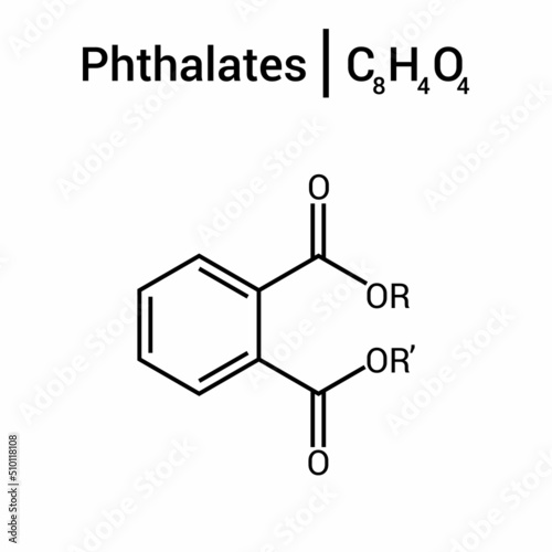 chemical structure of Phthalate (C8H4O4)