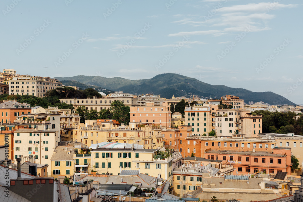 View of Genoa, Italy, from above View of Genoa, Italy, from above
