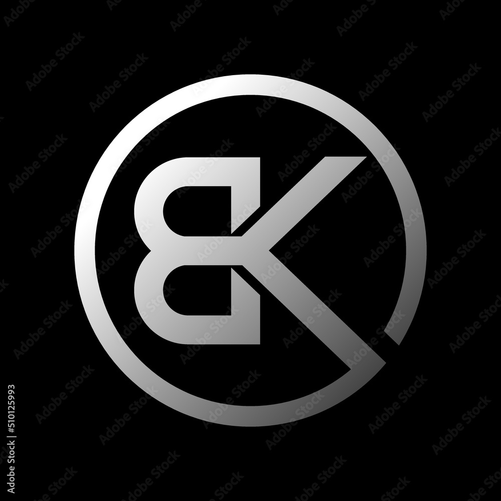 bk letter logo design luxury icon bk letter logo design luxury icon
