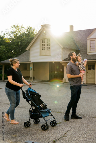 Day in the life of a family of three with one on the way photo