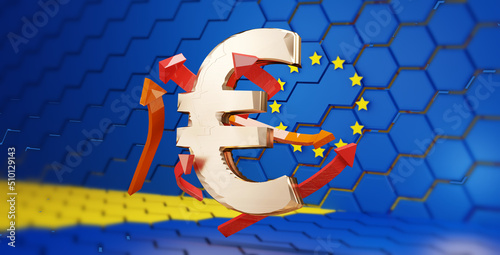 golden Euro EUR bold letter...