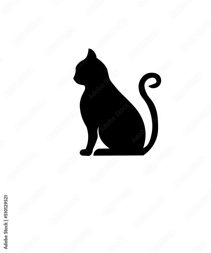 Cat Split Monogram Frame SVG, CAT SVG, black cat svg, cats svg, cat ...