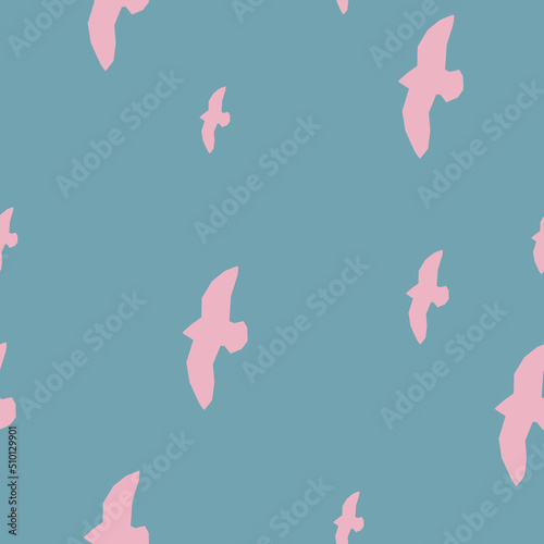 Decorative seamless pattern. Simple abstract shape