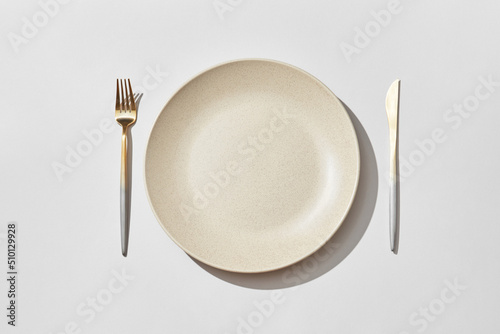 Served table with plate photo