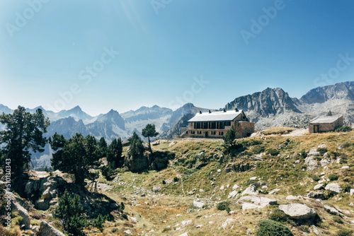 mountain refuge in the pyrenees