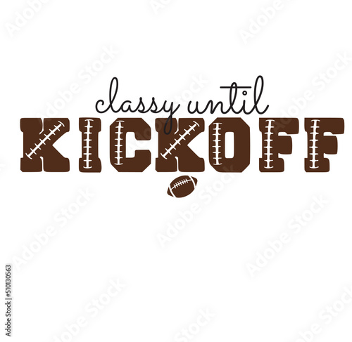 Classy until kickoff SVG PNG, Football Game Day svg, Football SVG, Football girl svg png, football leopard cheetah print svg png bundle
