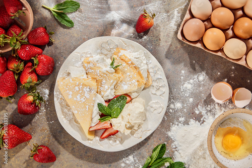 Crepes are just really thin pancakes. photo