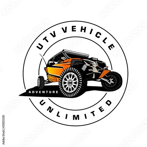 utv logo design icon vector
