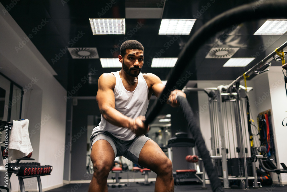 Battle ropes gym