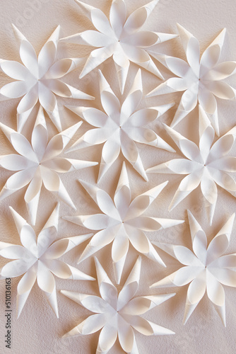 Handmade origami flowers