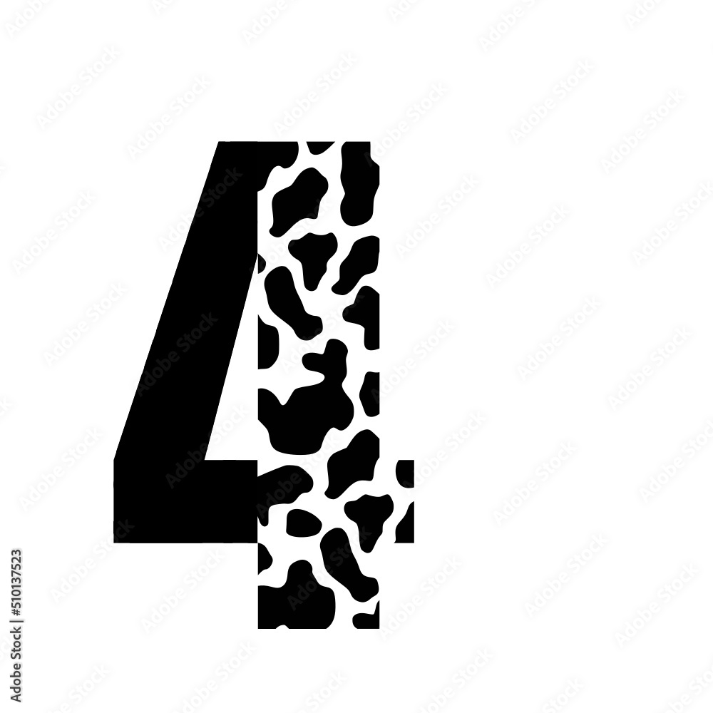 Cow print font svg cow pattern half print font letters alphabet svg