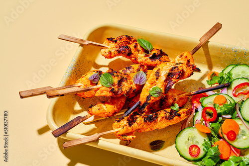 Curry Asian Chicken Skewers