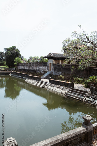  The walls of the Hue Imperial Royal Palac photo