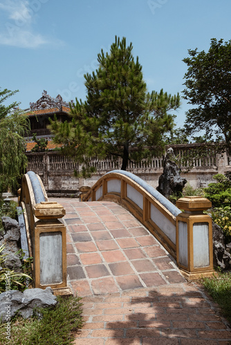 Garden of Imperial Royal Palace Hue, Vietnam photo