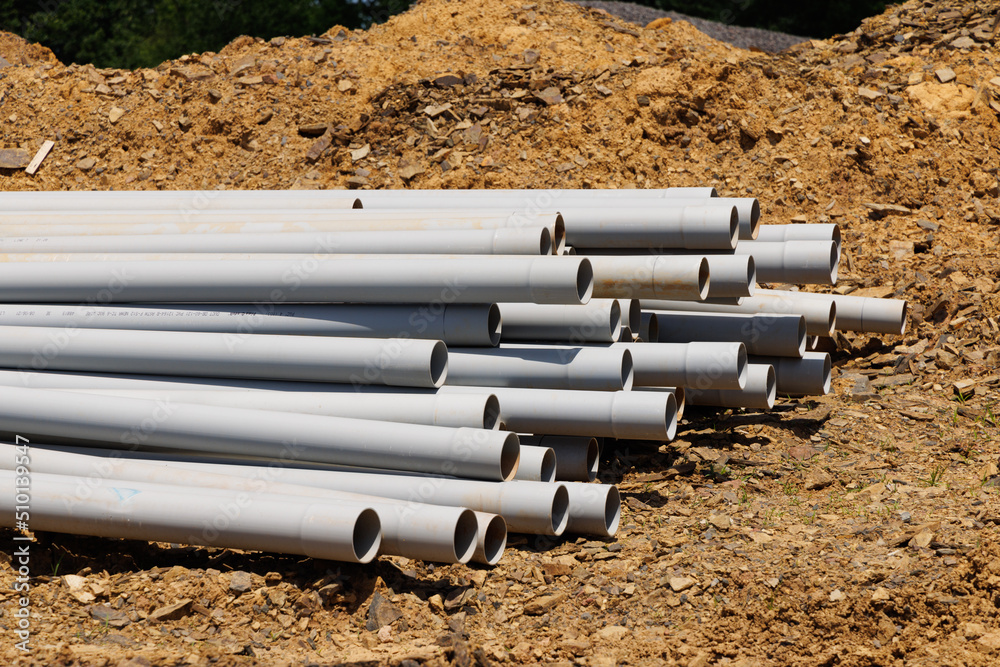 stack of water pipes stack of water pipes
