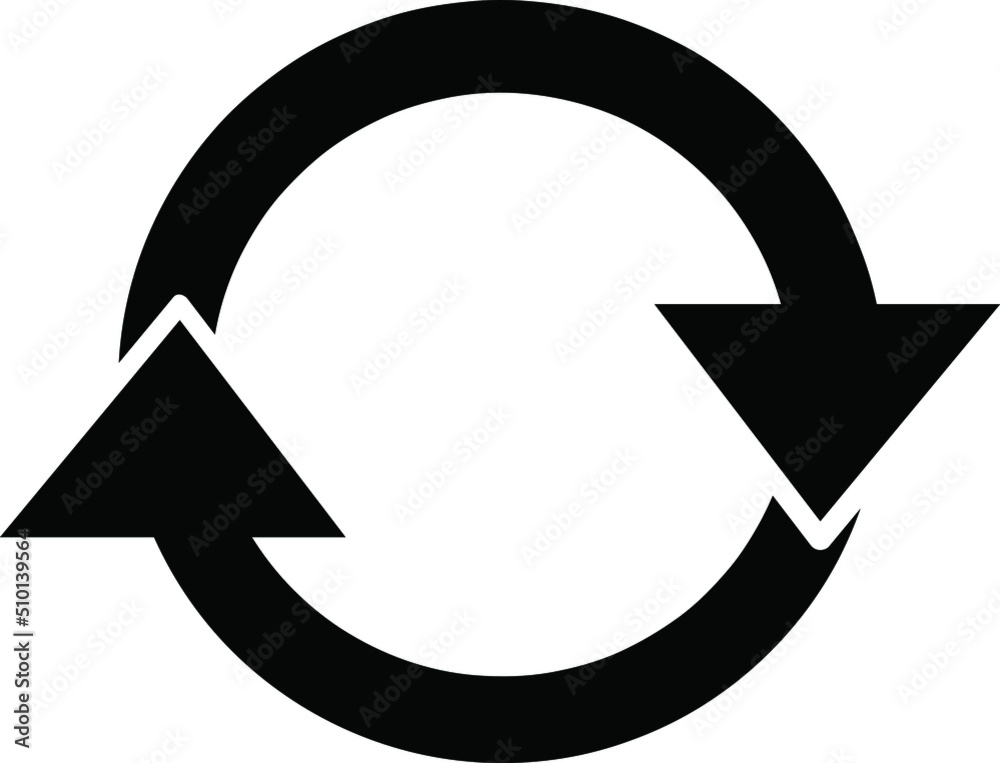 Refresh icon vector illustration on white background..eps Refresh icon vector illustration on white background..eps