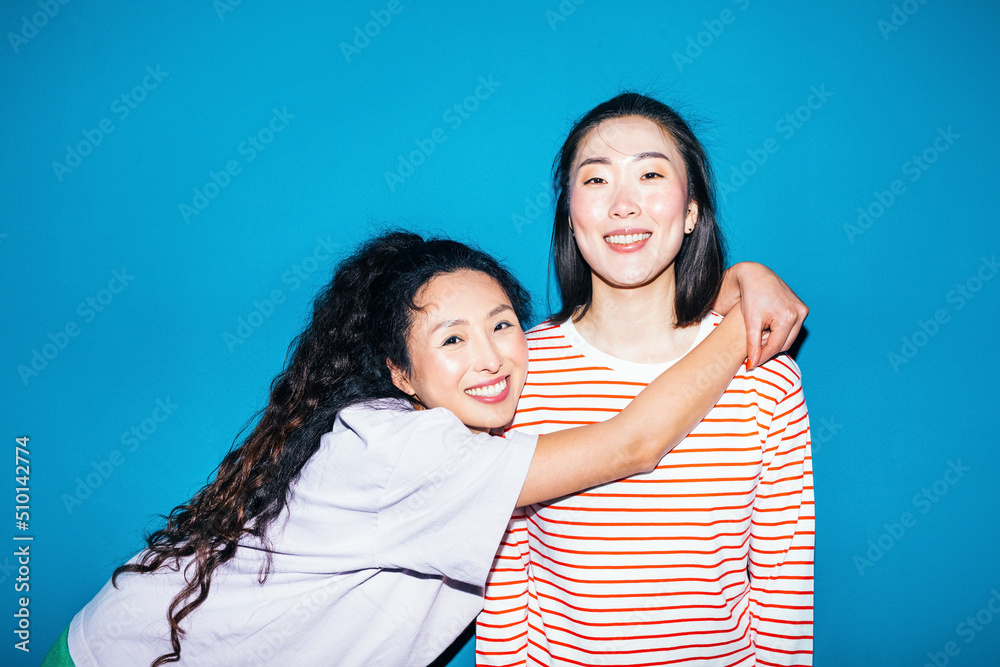 Girlfriends Hugging Girlfriends Hugging