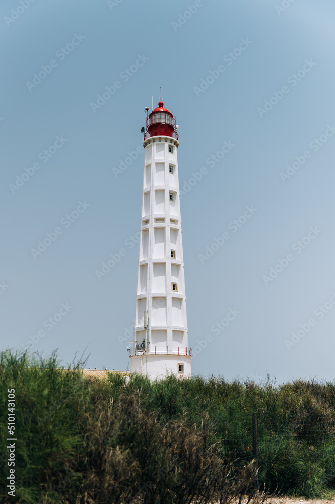 Lighthouse on grassy meadow Lighthouse on grassy meadow