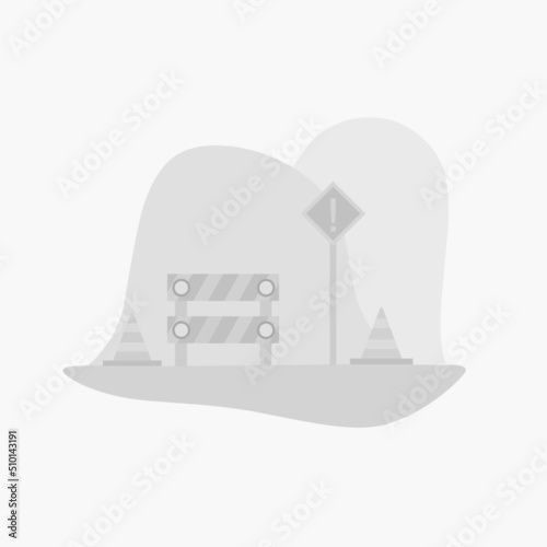 flat illustration under construction or under repair