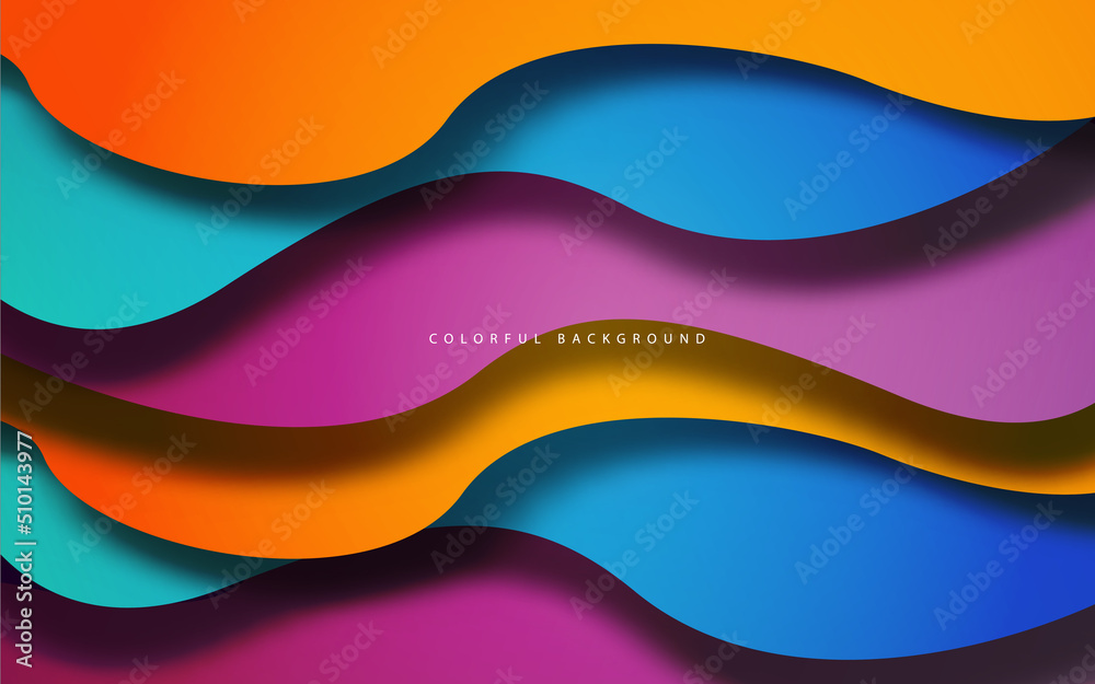 Abstract overlap layer wave shape overlap layer background Abstract overlap layer wave shape overlap layer background