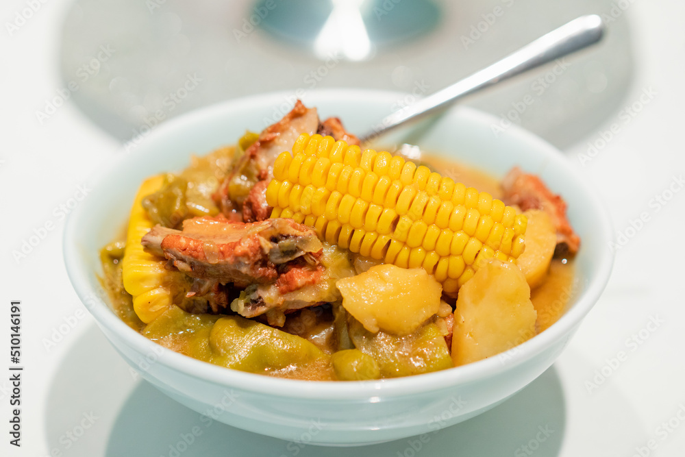 Stewed corn with spare ribs Stewed corn with spare ribs